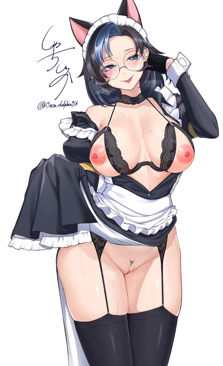 せっかく作ったので露出差分もぽぽい🐈‍⬛ 