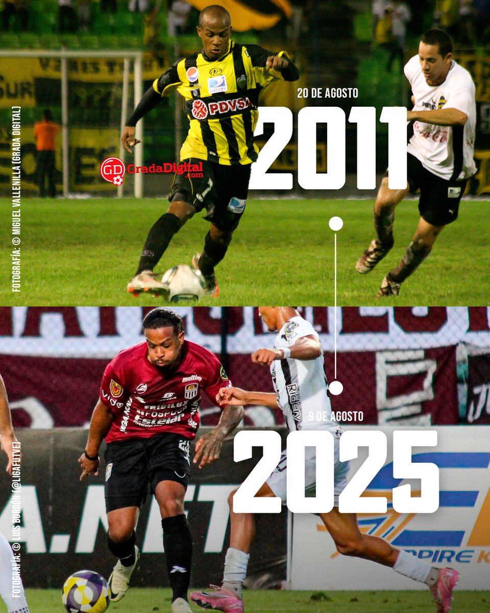 ⚽¡YONATHAN DEL VALLE ESTÁ DE VUELTA! 🇱🇻

5.103 días pasaron entre el último juego de <a href="/YonathaDelValle/">Yonathan Del Valle</a> en la <a href="/LigaFUTVE/">Liga Banco de Venezuela</a> hasta su regreso:

🔙 Con Táchira vs Petare (20 de agosto de 2011)
🔜 Con <a href="/Carabobo_FC/">Carabobo Fútbol Club</a> vs Zamora (9 de agosto de 2025)

💬¿Qué aportará el regreso de Yonathan?