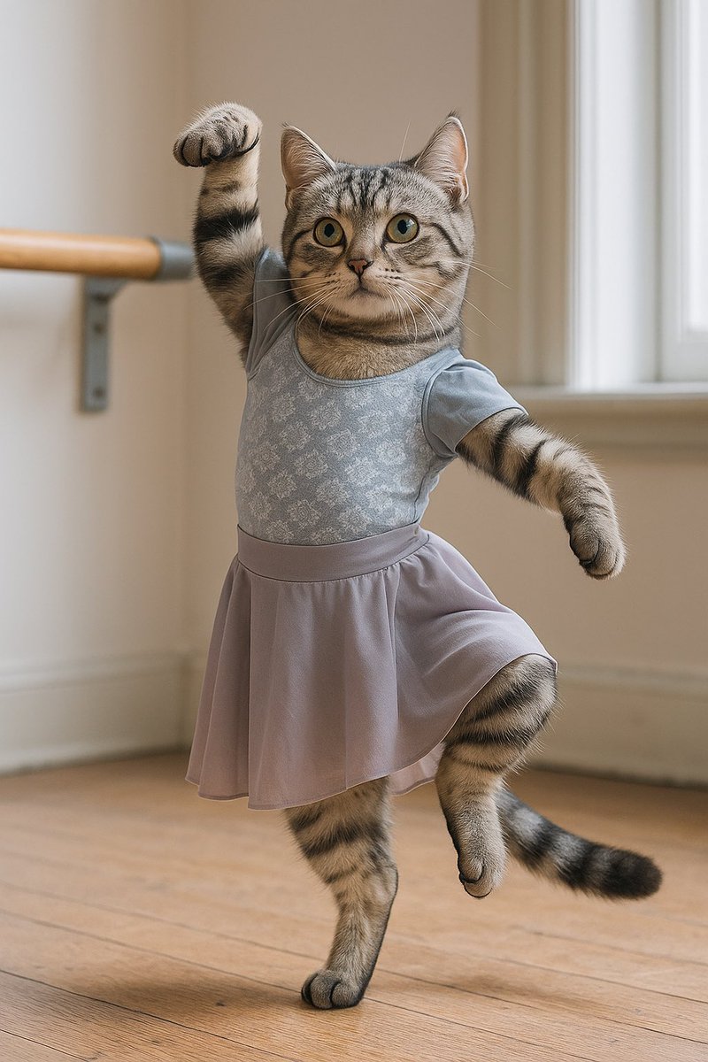 #バレエ
#レッスンコーデ

レオタード→Wear Moi【Leotal】
スカート→Chacott

淡い色どうしの組み合わせにしてみました🩵💜かわいい
ねこちゃんちょっと動きにクセが強いです笑