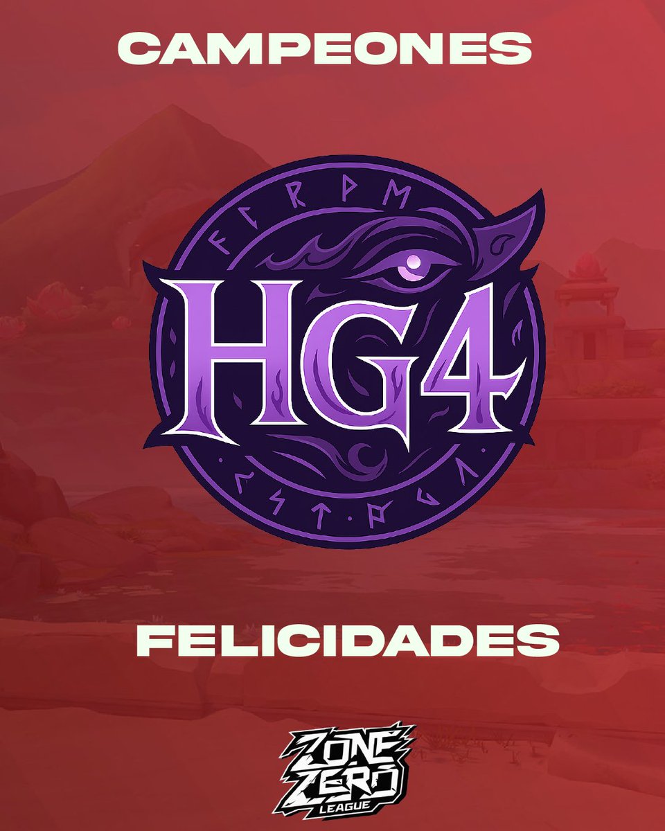 FELICIDADES A LOS CAMPEONES DE LA ZONE ZERO LEAGUE <a href="/hg4_team/">HG4</a>