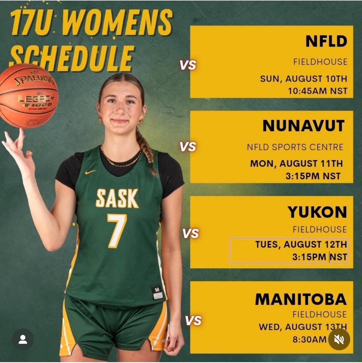 Severyn &amp; Team Sask kick off Canada Games tmo morning  in Newfoundland!