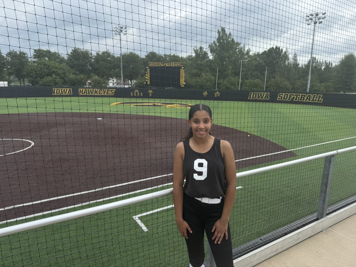 Thank you to Coach Stacy, Coach Bobby and the rest of the University of Iowa coaching staff for having the Iowa Softball Prospect camp today. It was great meeting all of you, getting excellent coaching, touring the softball facilities and taking a campus tour. I really enjoyed