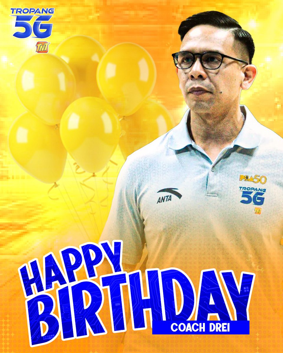 Maligayang kaarawan, Coach Andrei!🥳Salamat sa paggabay at pagpapalakas sa amin!💪🏼 Mabuhay ka!

#Tropang5G