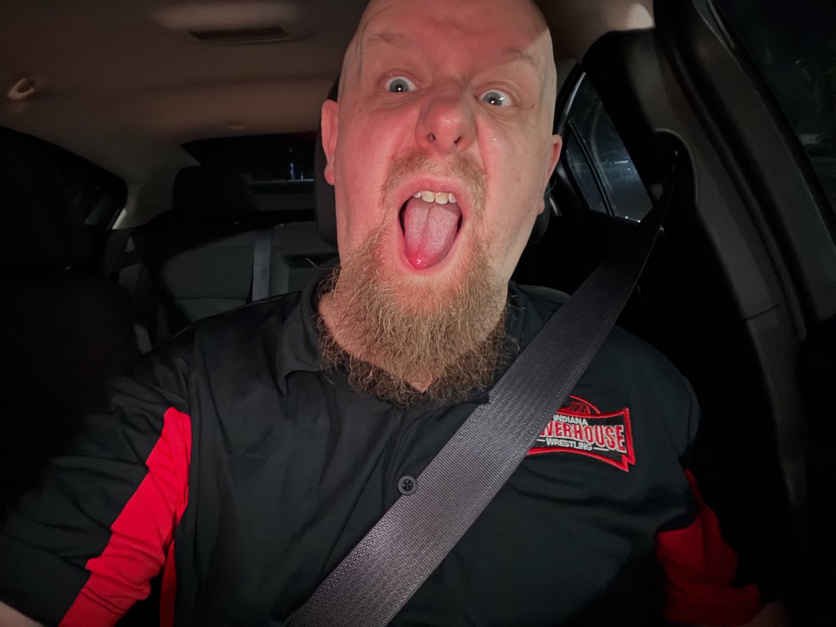 Back in my car following another successful IPW show. Shout out to the ref who couldn’t make it. I commandeered a spare ref shirt because I sweat through my shirt and tie an hour before showtime.

Now to head home, eat some comfort food, and crash.