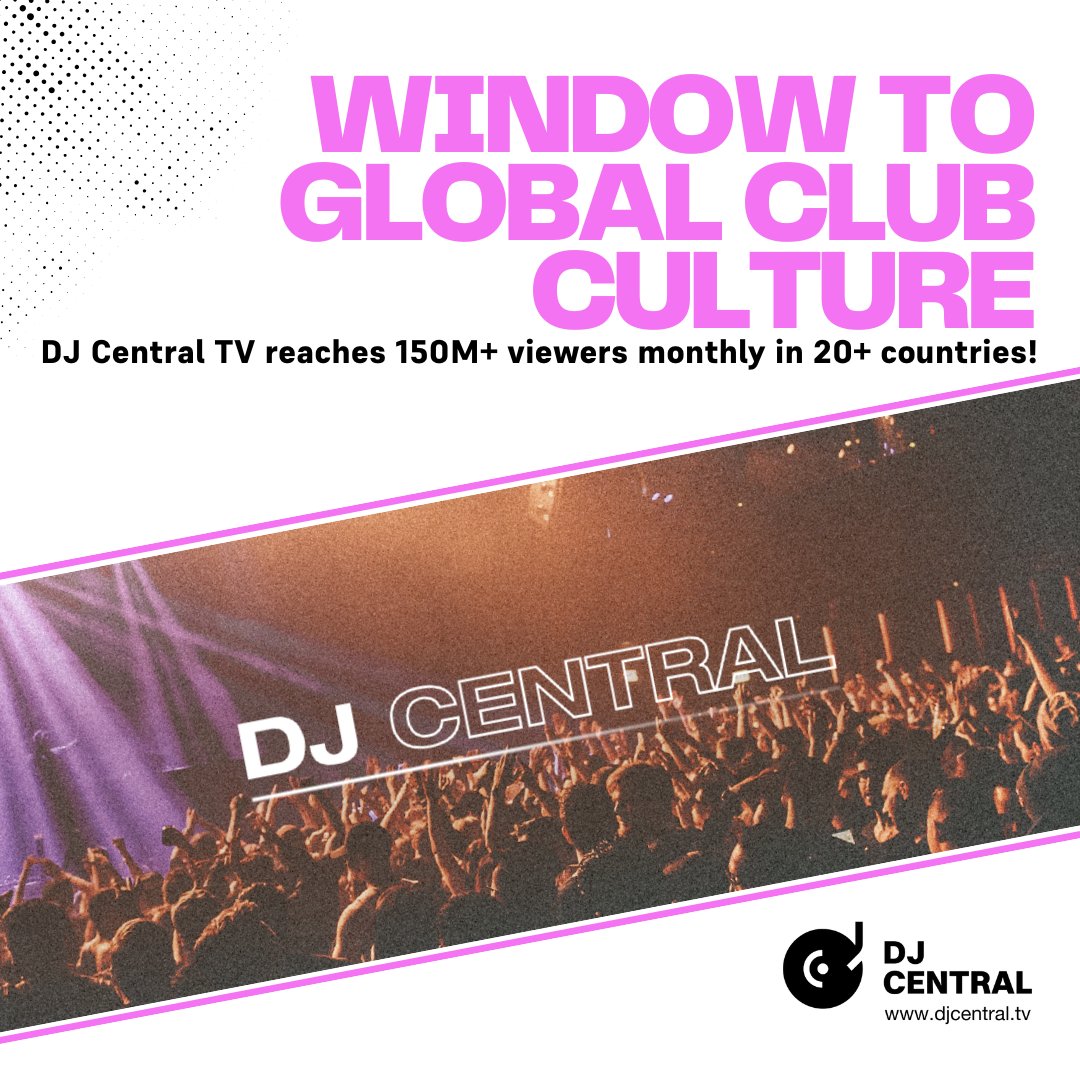DJCentralMusic's tweet image. Did you know DJ Central TV reaches over 150 million viewers/month across 20+ countries? It’s your window to global club culture. 

djcentral.tv/about/

#EDMGlobal #MusicNetwork #DJCentralFacts #DJCentralTV #BluePieRecords