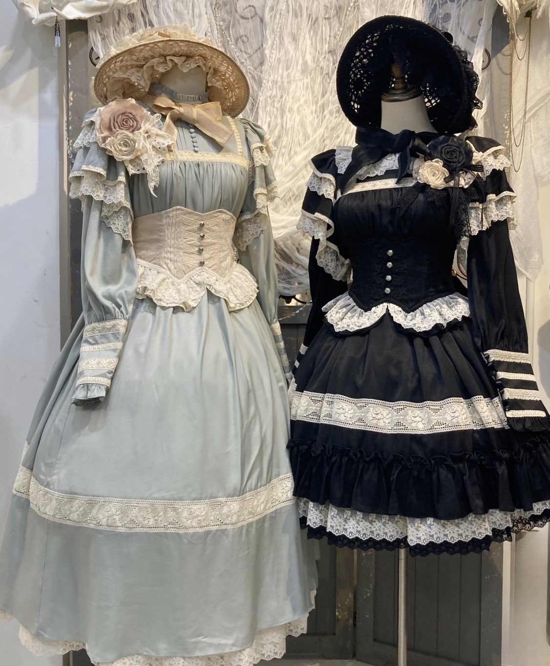 星箱works リリアンヌ姉妹 コルセット ブラック リリアンヌ姉妹 コルセット | HoshibakoWorks