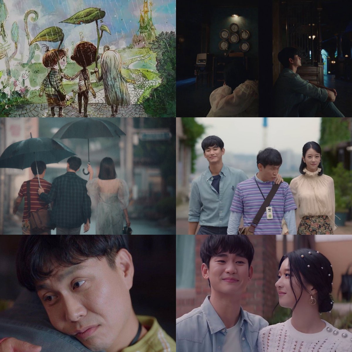 #サイコだけど大丈夫 完走🦋はぁ…良すぎた（；_；）童話の中にいるような世界観と1つ1つ考えさせられる台詞の数々、物語に合った切ないOSTも全部が良かった😭3人それぞれが抱える過去のトラウマに向き合う姿やサンテオッパの言葉には何度も泣かされた…！もう良すぎてここの文字数に収まりきらない…