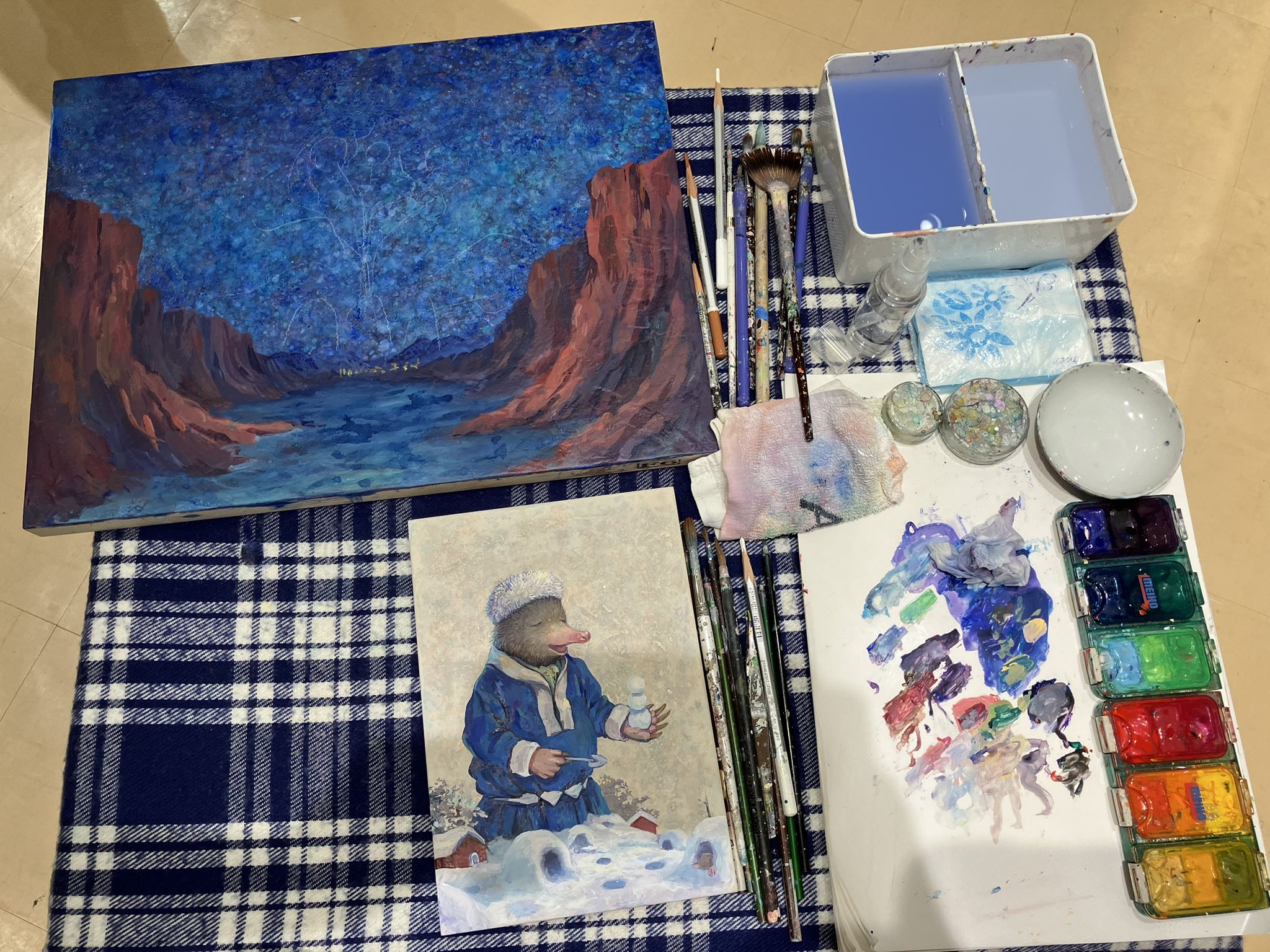 絵画　谷口愛　画伯　F3号　一点物 絵画 谷口愛 画伯 F3号 一点物 - メルカリ
