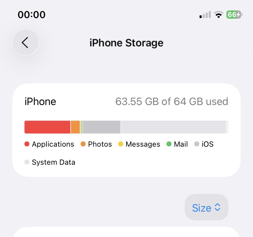 rohitbinnani's tweet photo. Now this looks like a harassment by Apple after updating to iOS 26. 

My iPhone 11 was working fantastic till now.

You are compelling us to upgrade phones.

71% of the storage is occupied by system only.

I free up storage space and the system occupies it right away.

#Consumers https://t.co/iRacBUiWg0