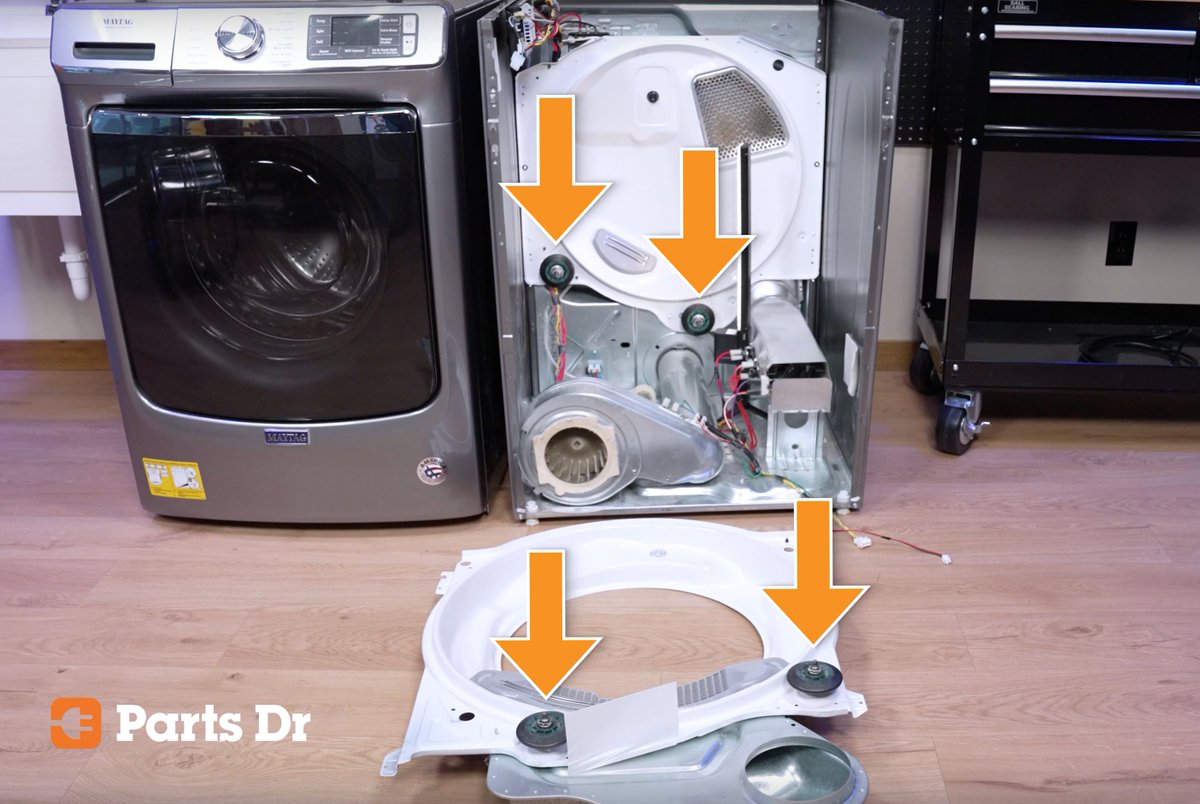 parts_dr's tweet photo. How to Dryer Maintenance 101: Belt, Pulley &amp; Roller Replacement. Watch here: https://t.co/mFWvsYPtVR #appliancerepair #dryerrepair #diy https://t.co/xcLbIpCdJp