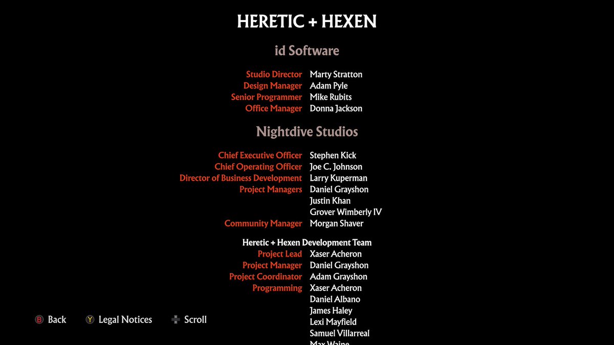 It's such a huge honor to have my name in the credits of two Nightdive releases this summer:

- System Shock 2: 25th Anniversary Remaster 
- Heretic + Hexen