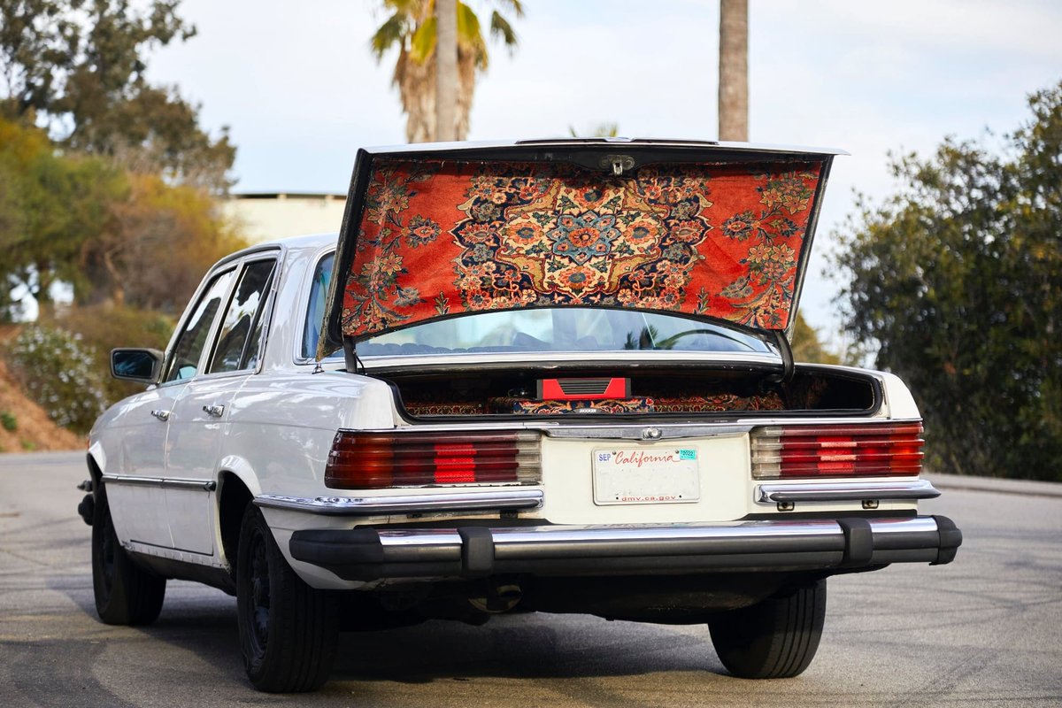 Custom 1980 Mercedes-Benz 300SD Persian Carpet Interior by Mikael Kennedy