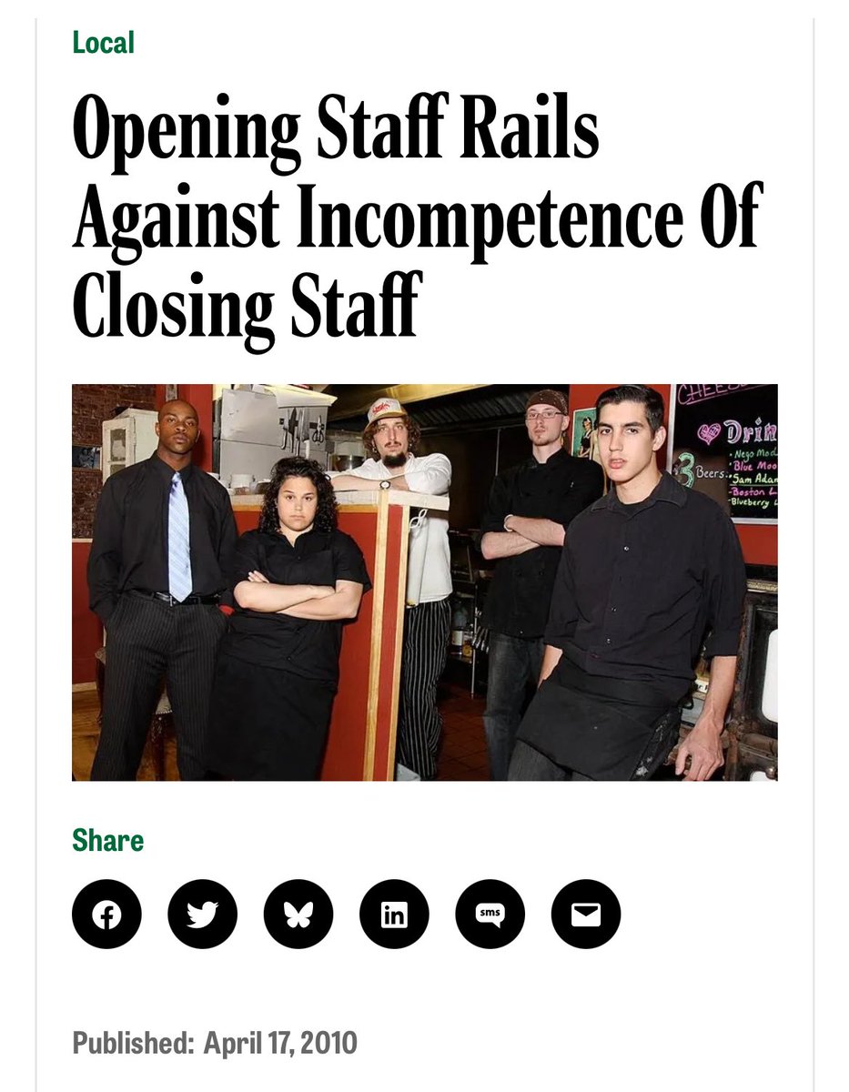 Over a decade in the service industry and I thought about this every damn day