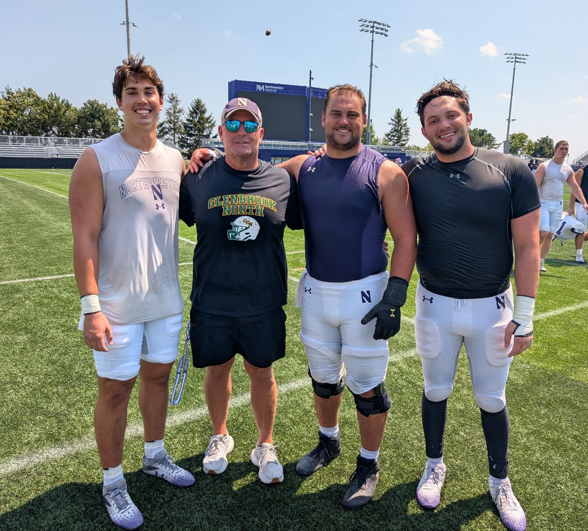 Cᴜʀᴛ Schaller (@curtschaller) on Twitter photo Visited <a href="/NUFBFamily/">Northwestern Football</a> training camp today. <a href="/MattPurdyOLC/">Matt Purdy</a> was there to see his old <a href="/GBN_Football/">Glenbrook North Football</a> players! Looking good! Visited <a href="/NUFBFamily/">Northwestern Football</a> training camp today. <a href="/MattPurdyOLC/">Matt Purdy</a> was there to see his old <a href="/GBN_Football/">Glenbrook North Football</a> players! Looking good!