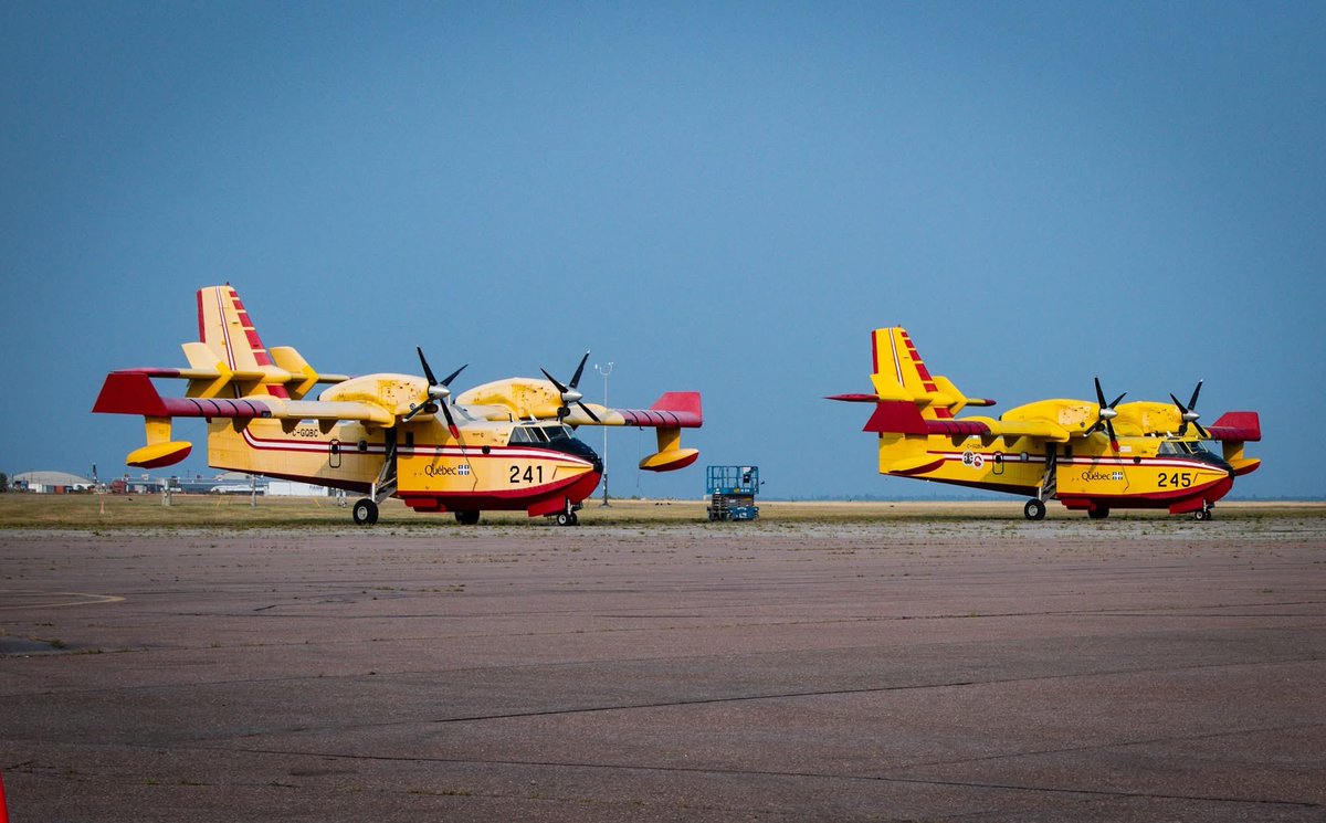 ant_wx's tweet photo. Waterbombers Canadair CL-415 (Super Scoopers) from Quebec helping with Miramichi fire in New Brunswick! #NBFire #nbwx https://t.co/jIiVT8rGwb