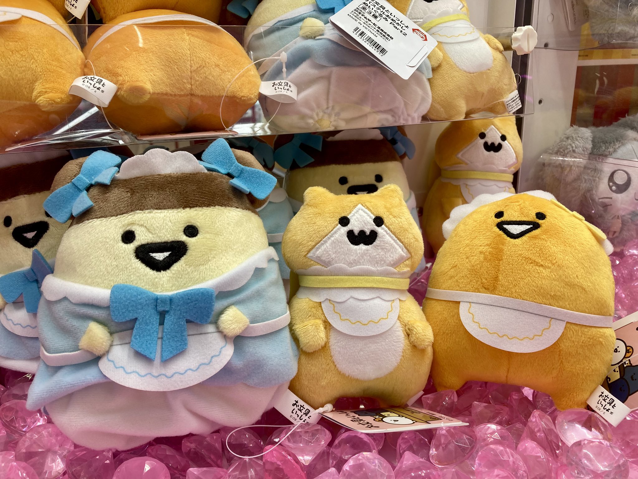 【即日発送】お文具といっしょ パステルおめかしぬいぐるみ Part1 6個セット コンテンツ対象店舗一覧｜GENDAGiGO