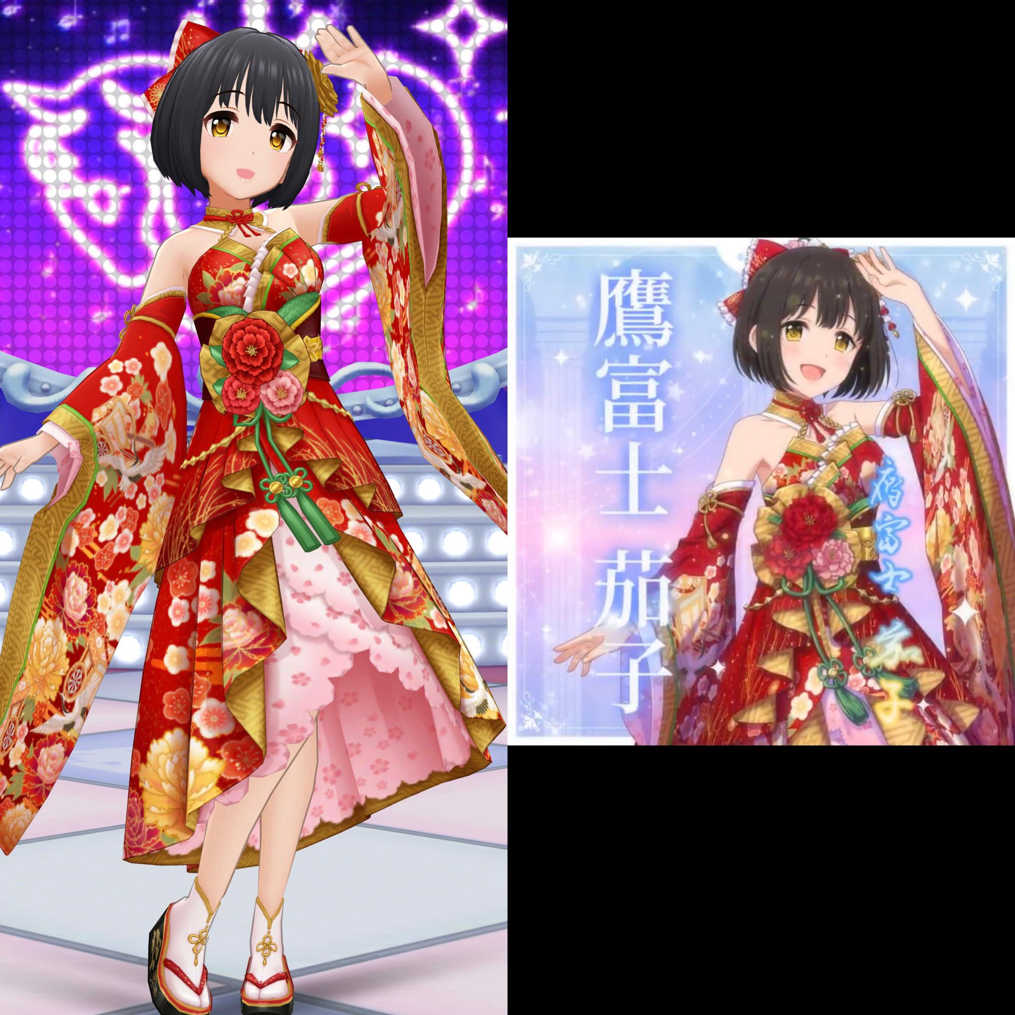ななページ♡まつかれヒヨコ衣装 喜怒哀楽チャレンジ楽しいかも💚❤️🩷🩵 #櫻井優衣 #月足天音