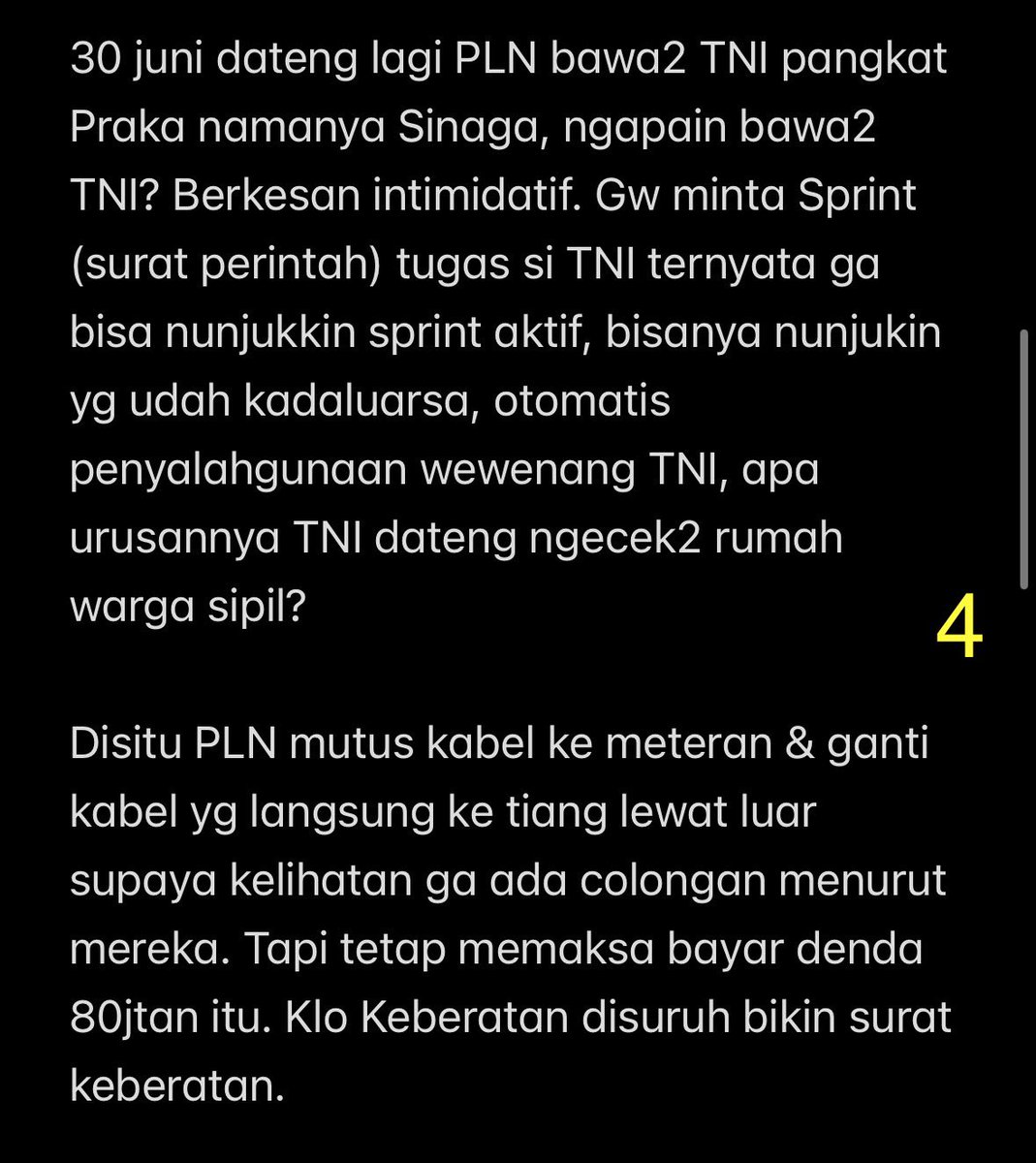 KSR (@kaisarlegend) on Twitter photo Bayangin nyokap lo nangis, shock, & gak berdaya. Ditodong PLN 87 juta + ancam penjara 7 tahun, denda 2.5 M, padahal kami ga nyolong listrik.
<a href="/halodetikcom/">redaksi detikcom</a>
<a href="/tribunnews/">Tribunnews.com</a>
<a href="/kumparan/">kumparan</a>
<a href="/tvOneNews/">tvOnenews</a>
<a href="/CNNIndonesia/">CNN Indonesia</a>
@BeritaSatu
@NalarPolitik_
<a href="/msaid_didu/">Muhammad Said Didu</a>
<a href="/chanjaya90/">Chandra Wijaya</a>
<a href="/Kanjeng2022/">🔰𝗞𝗮𝗻𝗷𝗲𝗻𝗴𝗥𝗮𝗱𝗲𝗻™</a> Bayangin nyokap lo nangis, shock, & gak berdaya. Ditodong PLN 87 juta + ancam penjara 7 tahun, denda 2.5 M, padahal kami ga nyolong listrik.
<a href="/halodetikcom/">redaksi detikcom</a>
<a href="/tribunnews/">Tribunnews.com</a>
<a href="/kumparan/">kumparan</a>
<a href="/tvOneNews/">tvOnenews</a>
<a href="/CNNIndonesia/">CNN Indonesia</a>
@BeritaSatu
@NalarPolitik_
<a href="/msaid_didu/">Muhammad Said Didu</a>
<a href="/chanjaya90/">Chandra Wijaya</a>
<a href="/Kanjeng2022/">🔰𝗞𝗮𝗻𝗷𝗲𝗻𝗴𝗥𝗮𝗱𝗲𝗻™</a>