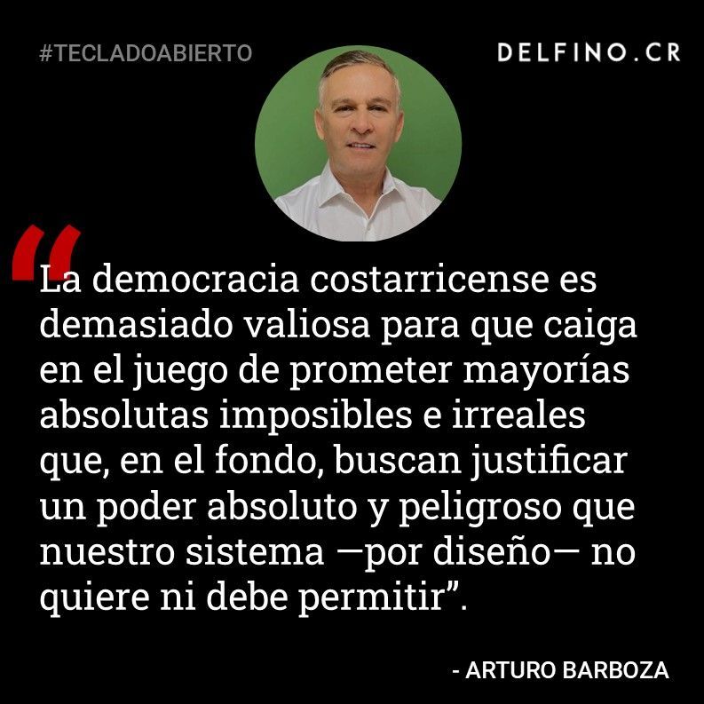 Lea el artículo de opinión "Los 40 diputados: el mito del poder absoluto" de Arturo Barboza B. en: delfino.cr/2025/08/los-40…
