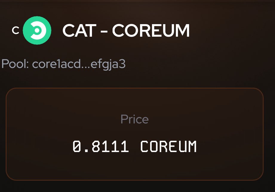 Day #8 of <a href="/bobcatoncoreum/">Bobcat</a> 
1.7 million market cap 📈

Destined to be the 1st meme coin on a major centralized exchange let’s make it happen <a href="/CoreumOfficial/">Coreum</a> community 💸