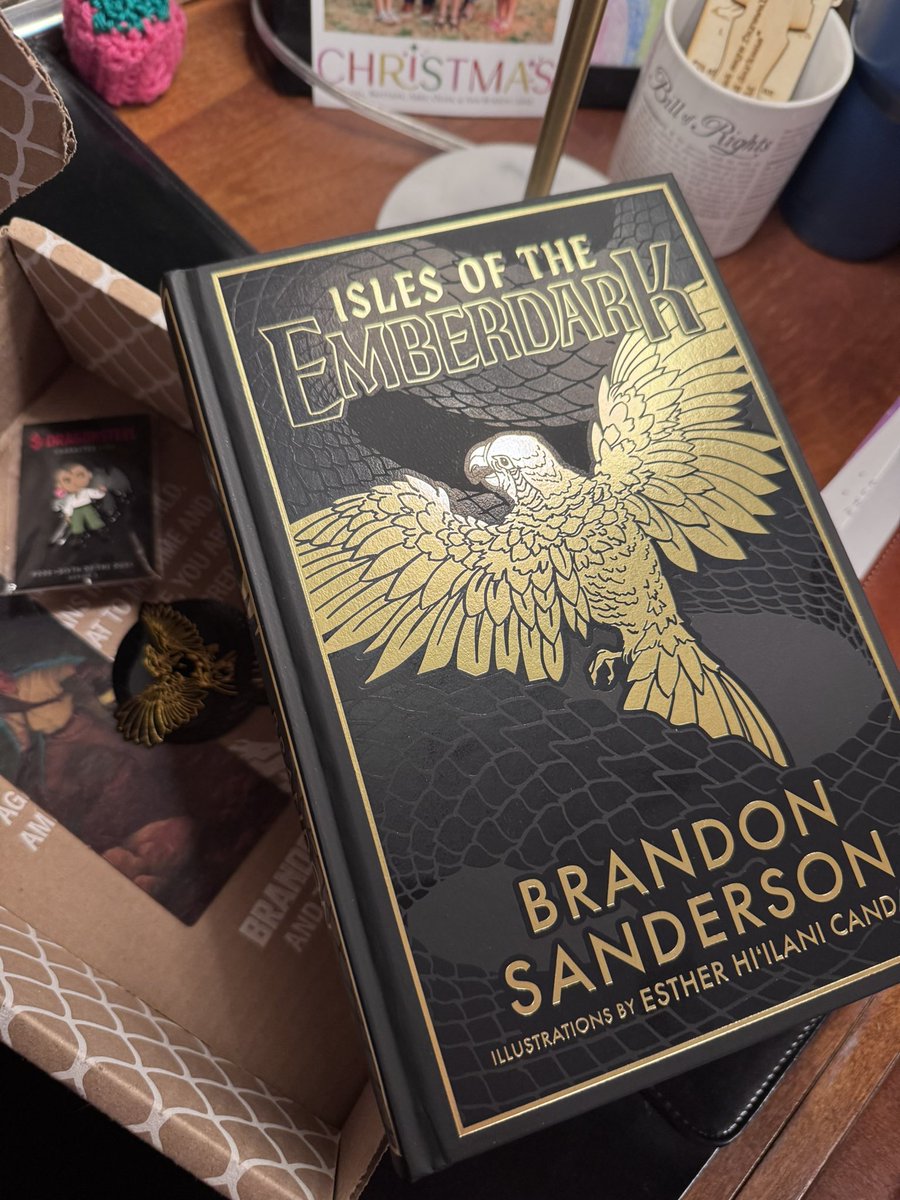 Daniel Burton (@publiusdb) on Twitter photo I come home to a box, and in that box I find a book, and I have no memory of ordering that book…but thank you, anyway, <a href="/BrandSanderson/">Brandon Sanderson</a>. Extra novels are always a delightful surprise. I come home to a box, and in that box I find a book, and I have no memory of ordering that book…but thank you, anyway, <a href="/BrandSanderson/">Brandon Sanderson</a>. Extra novels are always a delightful surprise.