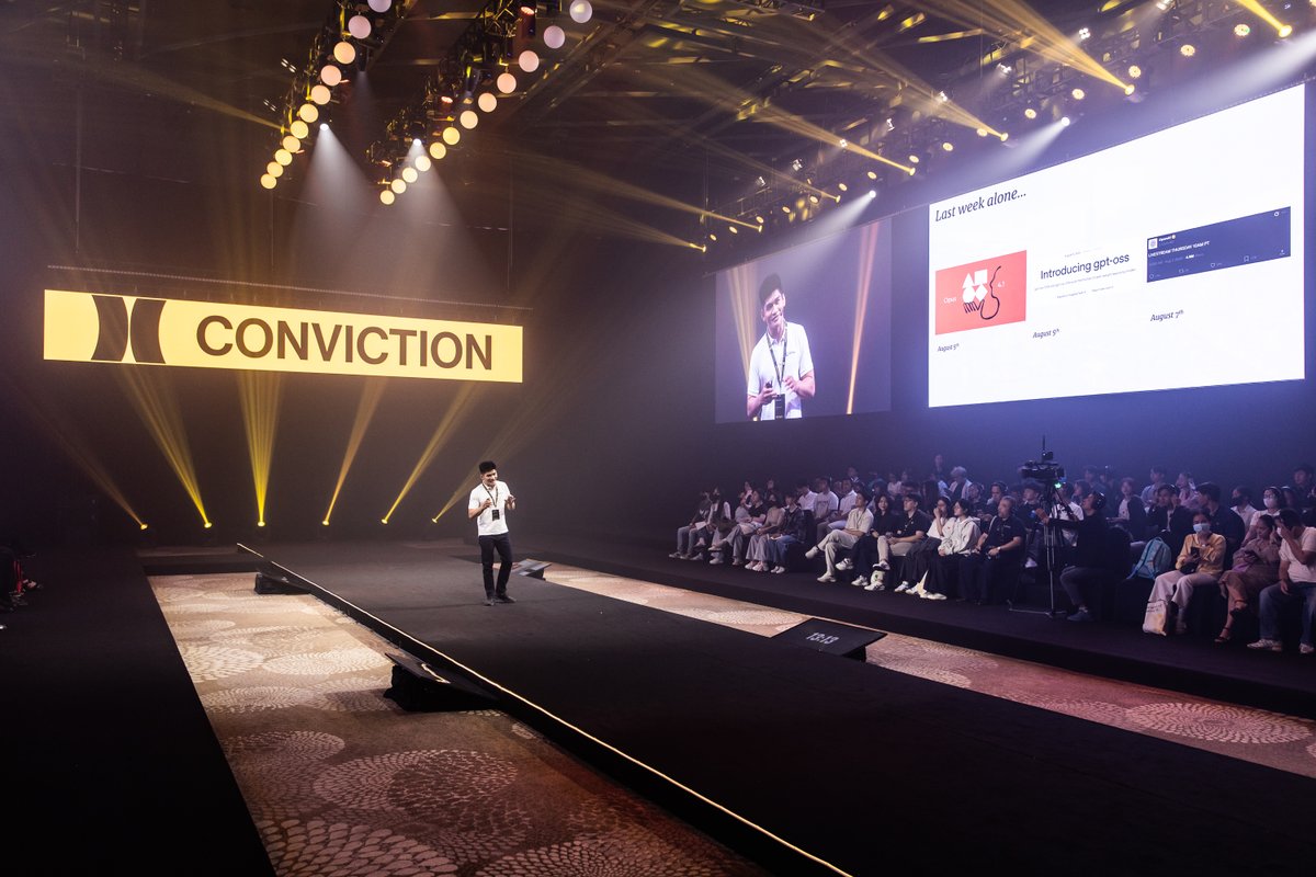 Convictionvn's tweet photo. "What I say today could be completely different next week because in the AI race, only those who improve with every new tech breakthrough stay in the game."

That was how Hiep Nguyen, COO of AI Hay, opened his keynote "2025: A Turning Point for AI and Vietnam’s Chance to Leap Ahead" at Conviction 2025. From AI Hay’s journey that scaling from launch to 100M+ questions/month, joining AWS GenAI Global Cohort & NVIDIA Inception, he distilled three lessons:

1️⃣ The future is multi-model
No single model will rule them all; the winners will be those who can integrate and leverage multiple models effectively.

2️⃣ Breakthroughs cascade from model to application layers
Every leap in model capability unlocks new product possibilities, from AI IDEs to app builders.
3️⃣ Architecture defines survival
If your product architecture evolves with each state-of-the-art release, you’re on the right side of history; if not, you’ll be left behind.

Hiep Nguyen also pointed to Vietnam’s unique leverage points - a dynamic local market, lessons from global AI builders, and the right product vision for the right era that making now the moment to leap ahead.

Core message: In AI, adaptability isn’t just an advantage, it’s the only way to win.