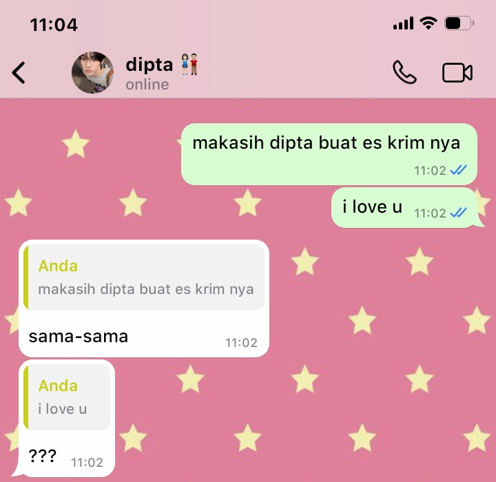 dipta udah naksir sama kanaya dari dulu, tapi belum pernah berani nembak. beraninya ngasih perhatian lebih aja, katanya sih takut di tolak. di sisi lain ada kanaya yang naksir dipta secara ugal-ugalan, bahkan sampe nembak ?! a #deerolfie ft. #guneulie #helichio few tweets au 🎠🗯️