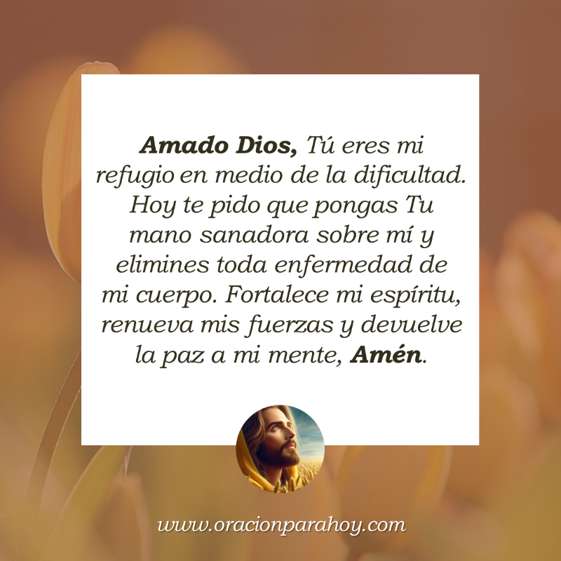 OracionParaHoy's tweet photo. ORACIÓN MILAGROSA PARA SANAR CUALQUIER ENFERMEDAD: Señor, Tú conoces cada parte de mi cuerpo y sabes lo que necesito para sanar. Derrama tu poder sobre mí, elimina el dolor, toda dolencia, y lléname de fuerza, vida y bienestar.

Mira este vídeo en: https://t.co/rL1fQixms3 ✨