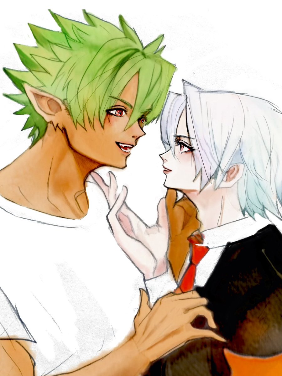 エンソ (@c_clmoony) on Twitter photo あなたがいて嬉しい(アシュユリ🐺🦇) あなたがいて嬉しい(アシュユリ🐺🦇)