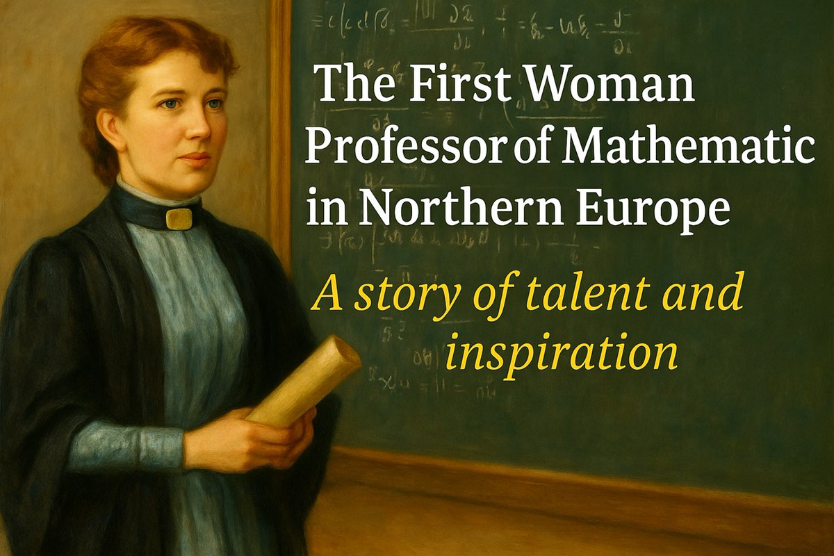 MathMentorX's tweet image. 150 years ago, a Russian girl slept in a bedroom wallpapered with pages from a calculus textbook. She grew up to become the first woman professor of mathematics in Northern Europe. 🎓✨
Watch Sofia Kovalevskaya&apos;s inspiring story here: youtu.be/zNvRc5-sxEw