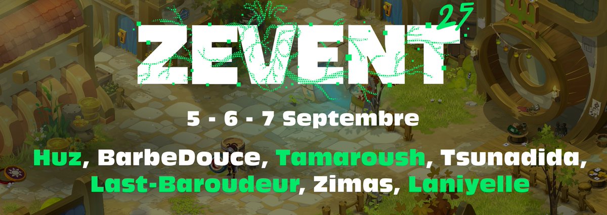Laniyelle (@laniyelle) on Twitter photo 💭Imaginez:
7 créateurs Ankama qui louent une maison pour faire une big LAN pendant 3jours. Tout ca au profit d'assos via le #ZEVENT2025 !
Ca arrive le 5-6-7 Septembre.
Avec <a href="/Huzounet/">Huz</a> <a href="/DouceBarbe/">BARBE DOUCE</a> <a href="/Tamaroushh/">Tamaroush</a> <a href="/Zimananas/">Zimas - Guillaume</a> <a href="/Tsunadida/">Tsunadida #TCH</a> <a href="/Lastbaroudeur/">Last-baroudeur</a> et moi même. 💭Imaginez:
7 créateurs Ankama qui louent une maison pour faire une big LAN pendant 3jours. Tout ca au profit d'assos via le #ZEVENT2025 !
Ca arrive le 5-6-7 Septembre.
Avec <a href="/Huzounet/">Huz</a> <a href="/DouceBarbe/">BARBE DOUCE</a> <a href="/Tamaroushh/">Tamaroush</a> <a href="/Zimananas/">Zimas - Guillaume</a> <a href="/Tsunadida/">Tsunadida #TCH</a> <a href="/Lastbaroudeur/">Last-baroudeur</a> et moi même.