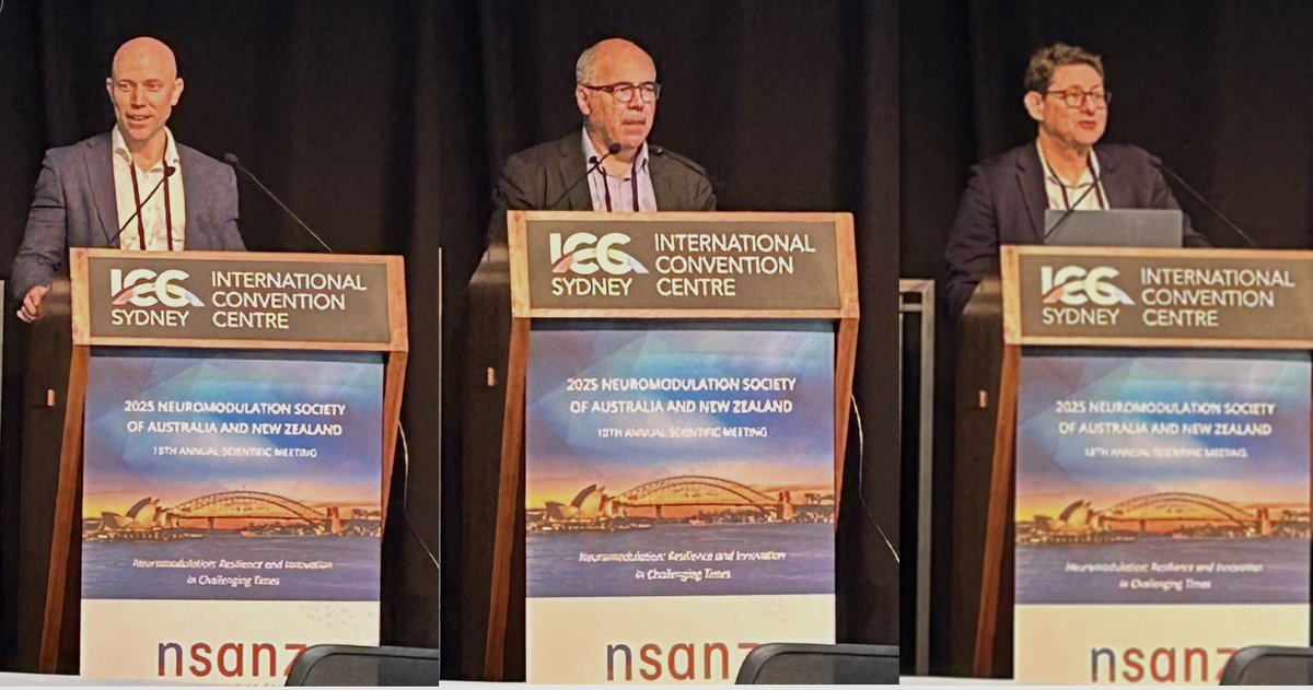 #NSANZASM25 - CLOSING PLENARY SESSION 3
A/Prof Marc Russo
Current Evidence on Cost-Effectiveness of Neuromodulation

Dr Nathan Taylor
Can We Establish Indications for Superiority of DRG Stimulation?

Dr Michael Veltman
Knowledge Retention in An Information Overload Age