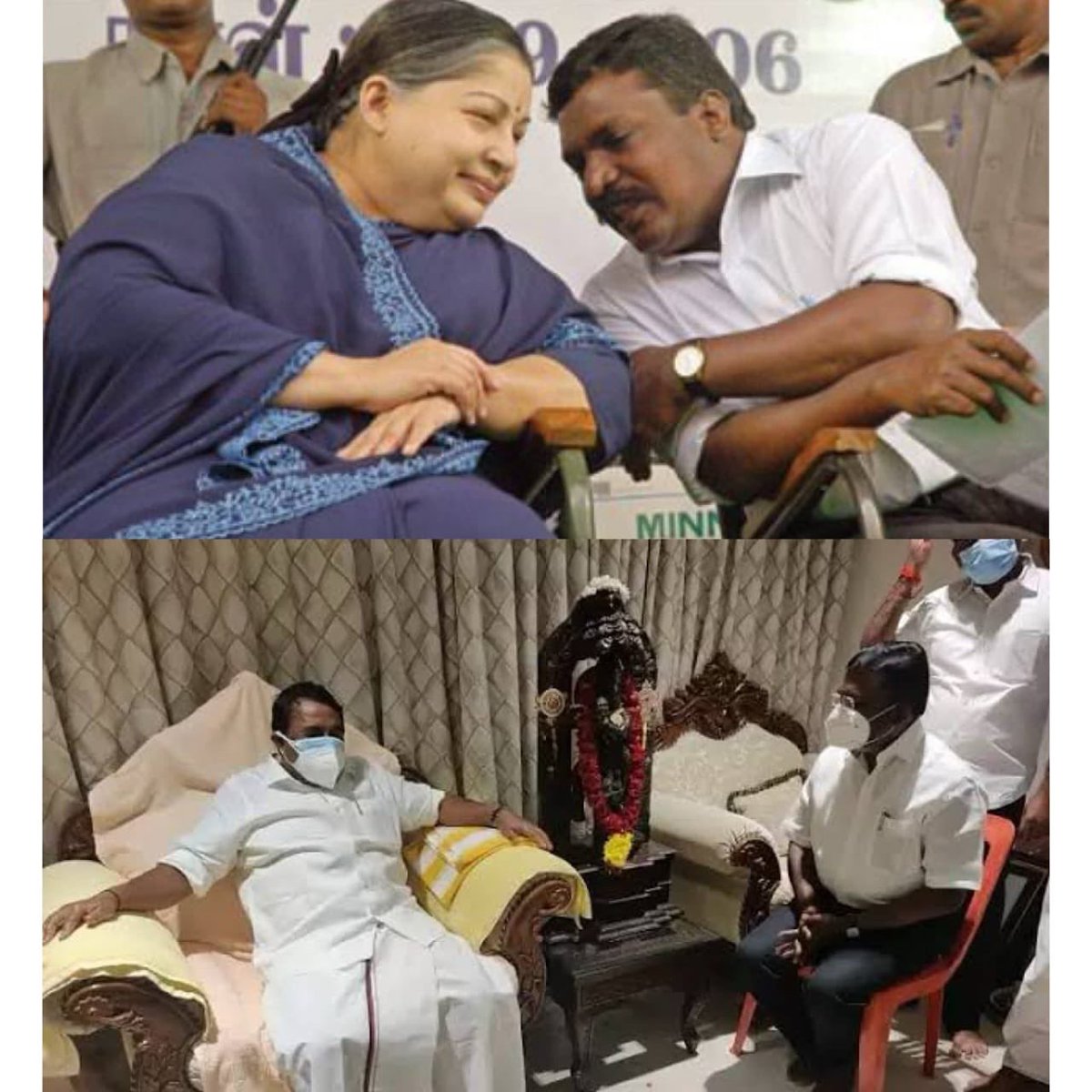 திராவிடம் என்ற கொள்கைக்கு இலக்கணமாக ஆட்சி நடத்தியவர்கள் புரட்சித்தலைவர், புரட்சித்தலைவி அம்மா.

திராவிடத்தை தன் குடும்ப சொத்தாக நினைத்து குழி தோண்டி புதைத்தவர் கருணாநிதி.

வேங்கைவயல் முதல் தூய்மைப் பணியாளர்கள் வரை மக்கள் பிரச்சனைகளை ஒருபோதும் பேசாத திருமாவளவன், 

மக்கள் போற்றும்