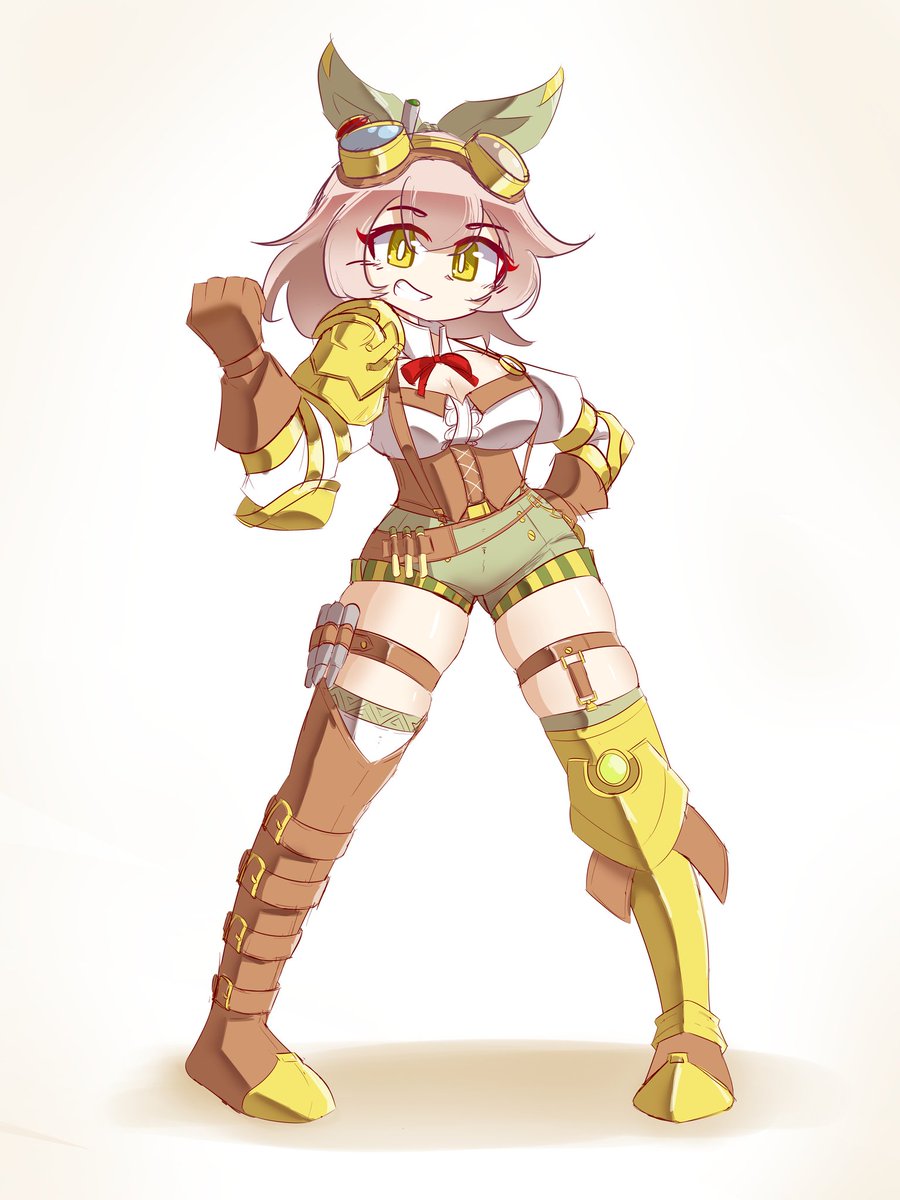 Birthday Fanart for <a href="/richter_h_/">H (エイチ)</a> 's Hazel, as an excuse on learning to draw thicc