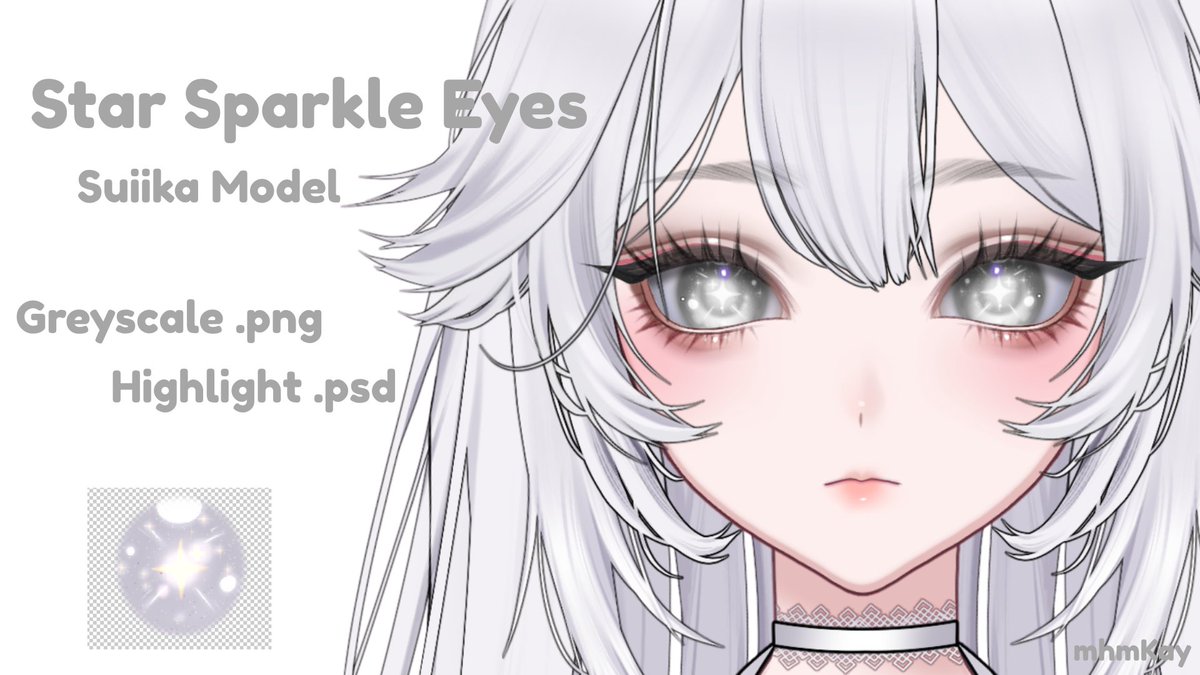 Star Sparkle Eyes are here~! 

-10 different colors .png
-greyscale .png 
-highlight/accents .psd file 

This is my first time sharing textures this way so lmk if there are any problems or if you have any questions!

Link below ⬇️

#suiika