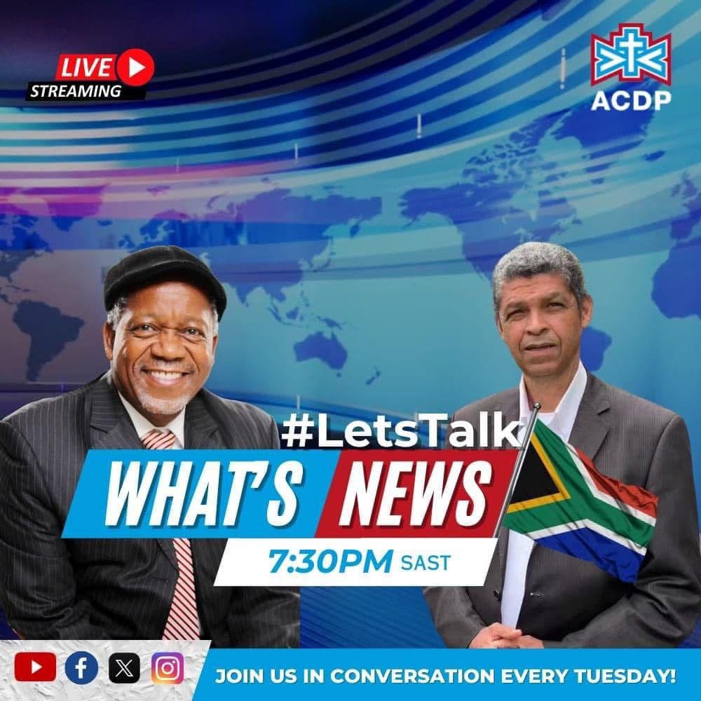 ACDP South Africa (@a_c_d_p) on Twitter photo ๐๐ถ๐๐ฒ๐๐๐ฟ๐ฒ๐ฎ๐บ ๐ง๐ผ๐ป๐ถ๐ด๐ต๐!
Tonight we have another info-packed livestream for you.
We will get to hear from our Party Leadership as well as special guests on various issues that affect us in this country.
Make sure you do not miss tonight's broadcast, invite your ๐๐ถ๐๐ฒ๐๐๐ฟ๐ฒ๐ฎ๐บ ๐ง๐ผ๐ป๐ถ๐ด๐ต๐!
Tonight we have another info-packed livestream for you.
We will get to hear from our Party Leadership as well as special guests on various issues that affect us in this country.
Make sure you do not miss tonight's broadcast, invite your