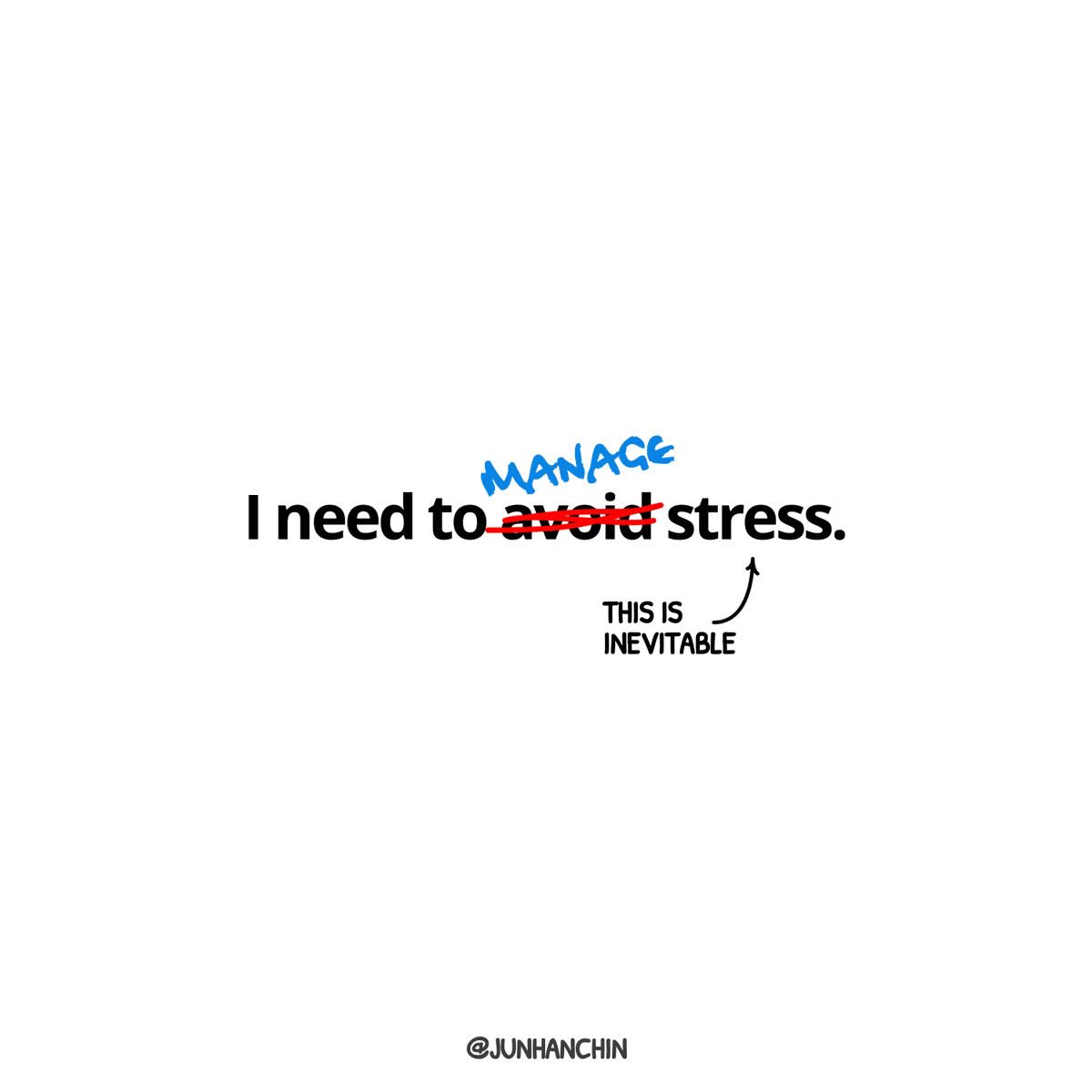 Manage, not avoid, stress