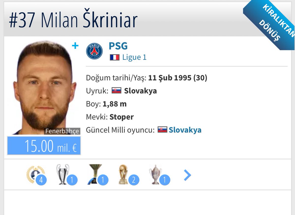 Türk futbol tarihinin en büyük kazığı 7.5 m maaş 10 m Bons üstelik 30 yaşında ve stoper seneye elden çıkarmak için maaşın 5 m Euro’sunu cebten verecek enayiler #Fenerbahçe