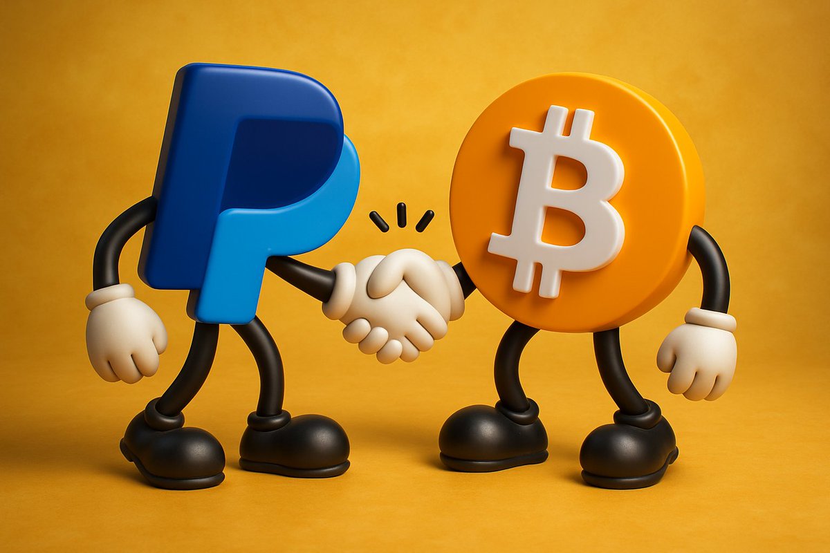 🚨 BREAKING: PayPal just unlocked crypto payments for the USA

🇺🇸 Merchants can now accept $BTC and over 100 other cryptocurrencies through PayPal

This is a massive leap for mainstream crypto adoption

#PayPal #Bitcoin #BTC #Crypto
