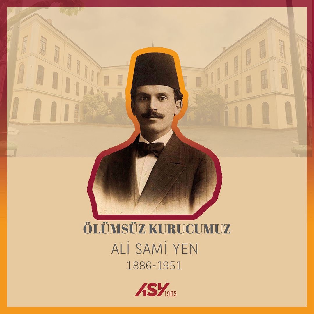 “Galatasaray’ımızın kurucusu ve ilk başkanı Ali Sami Yen’i vefatının 74. yılında rahmet, sevgi ve özlemle anıyoruz.
Bize bıraktığı değerler sonsuza dek yaşayacak.