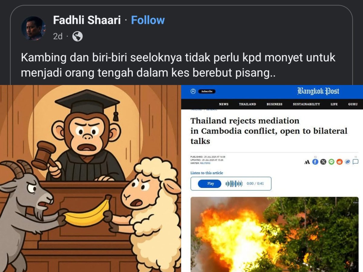 PRESIDEN dia kan suka Hal Ehwal binatang..itik patah kaki lah.. anjing salak bukit lah.. bla bla bla

Ibarat PRESIDEN Borek, MP Rintik...
