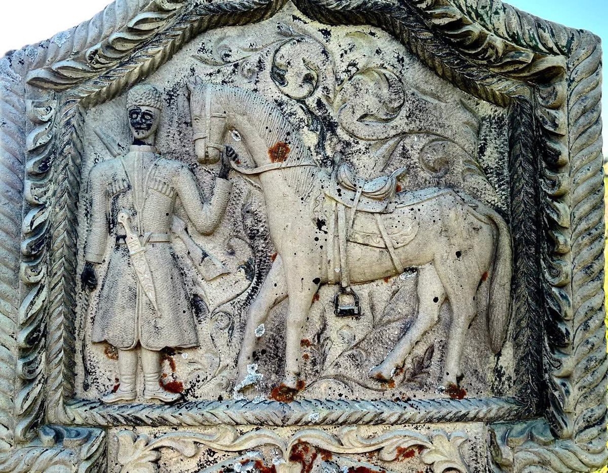 Images of horsemen on Avar grave stones. Dagestan, 1919.

Photo: Patimat Takhnaeva