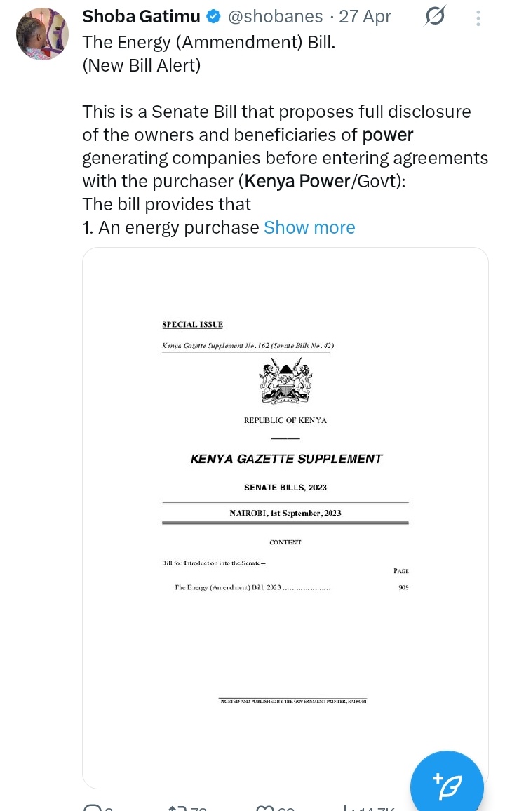 shobanes's tweet image. There should have been something about procurement in the Energy Ammendment Bill but that doesn't look like it's been moving much. If you know people who control generating stations, it's easy to know who they trade with. It's probably time to go down a rabbit hole this week.