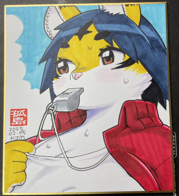 #虎の日 
虎子先生を貼っておこう
色紙結構描いたんだよね
売れ残ってないからまた描こうかな 