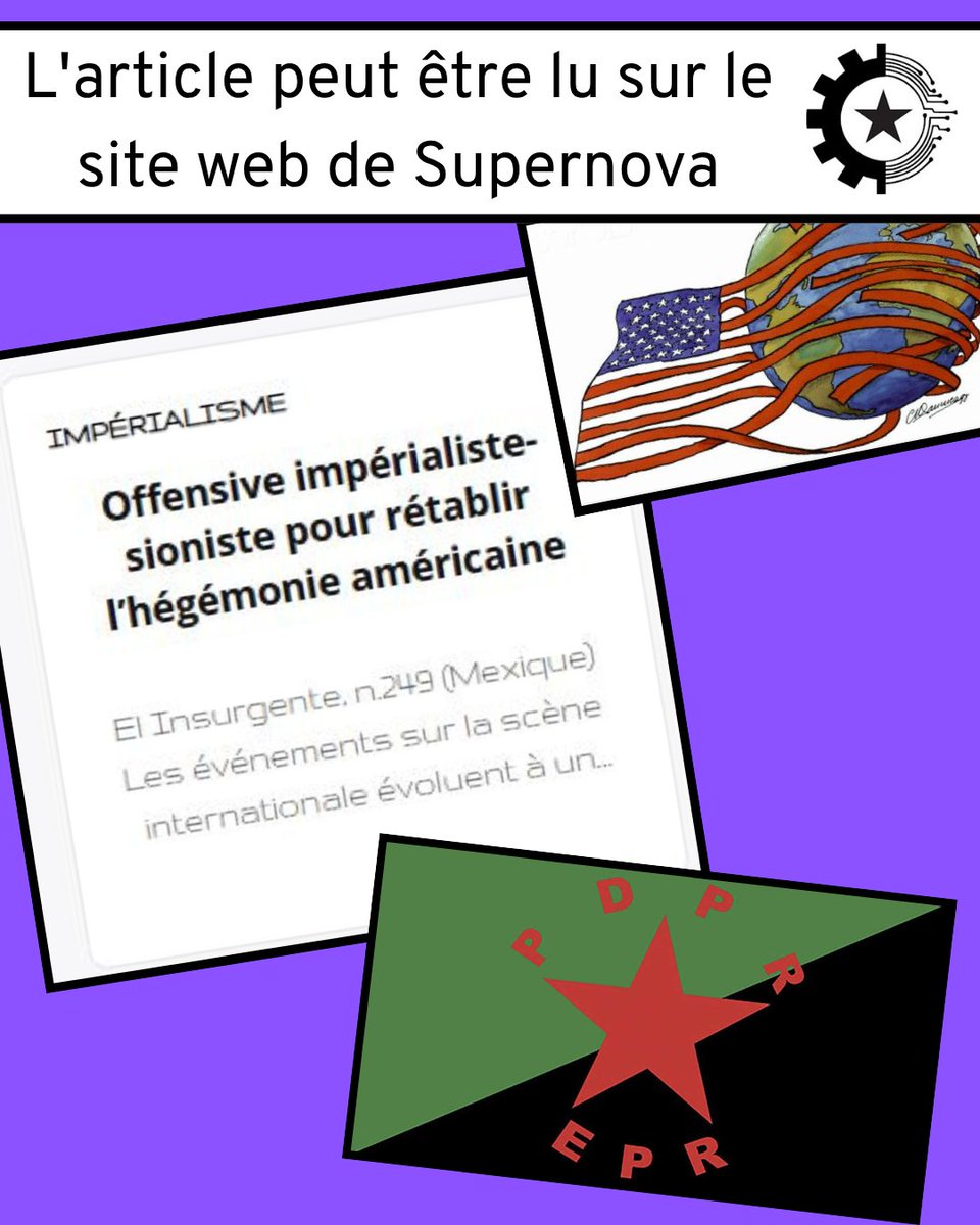 RevueSupernova's tweet image. Offensive impérialiste-sioniste pour rétablir l’hégémonie américaine
El Insurgente, n.249 (Mexique)
revuesupernova.com/offensive-impe…