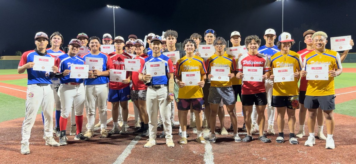Eric Sports Network (@esn_media23) on Twitter photo The third Annual <a href="/Philippinesbsbl/">Philippines Baseball Group</a> World Series is today at 10a from the fields LA Pierce and LA Valley, this is my Second!!
Schedule for this year’s tournament is on the left & pic is of the ‘24 all-tourn squad The third Annual <a href="/Philippinesbsbl/">Philippines Baseball Group</a> World Series is today at 10a from the fields LA Pierce and LA Valley, this is my Second!!
Schedule for this year’s tournament is on the left & pic is of the ‘24 all-tourn squad