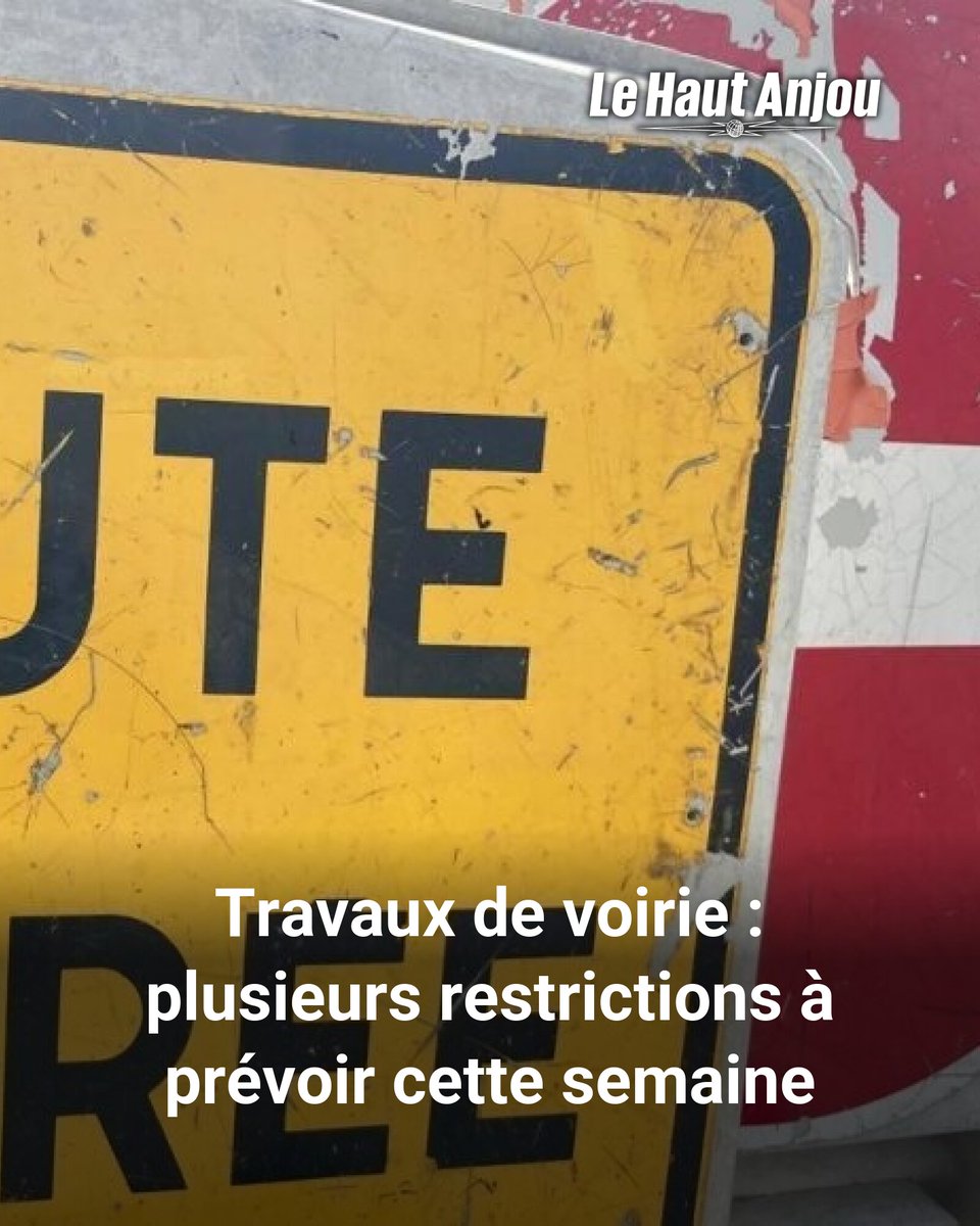 À Château-Gontier, des travaux de voirie entraînent des restrictions de circulation et de stationnement du 29 au 30 juillet. Restez vigilant.
➡️ l.hautanjou.fr/Qa