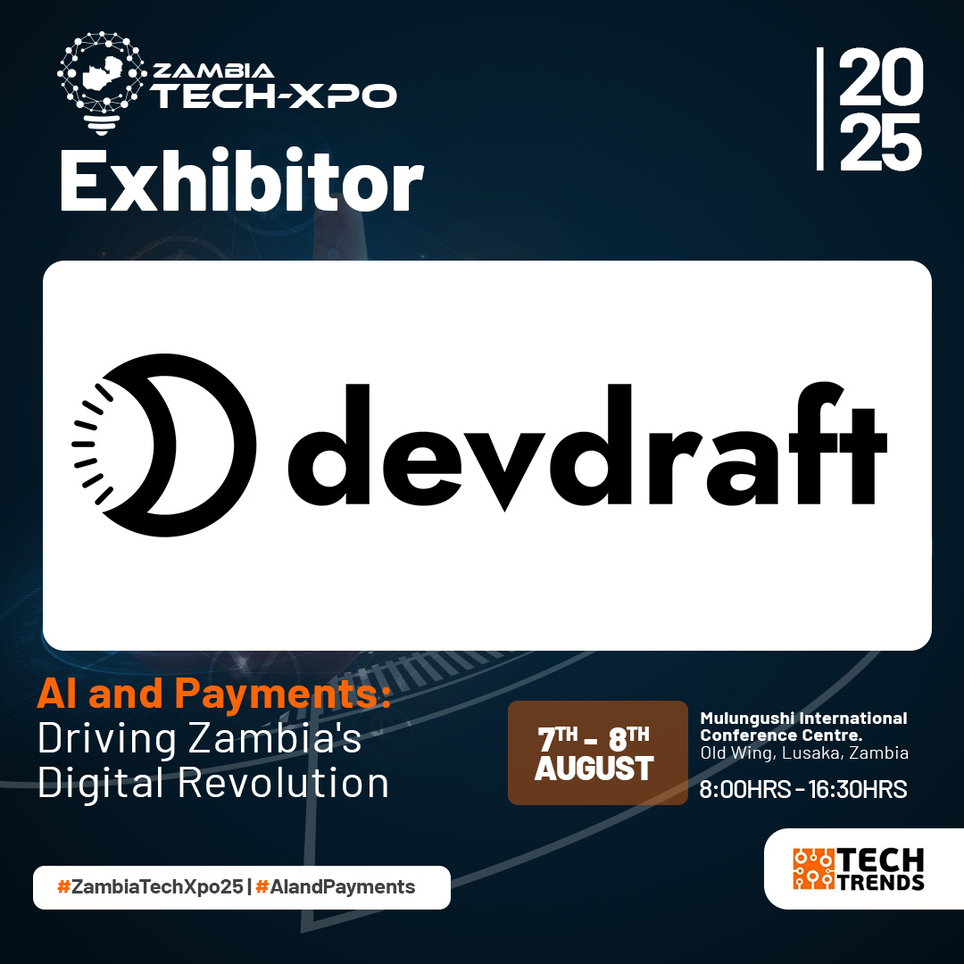 techtrends_zm's tweet image. We’re excited to announce that Devdraft AI will be exhibiting at Zambia Tech‑Xpo 2025!
Devdraft AI empowers global enterprises for seamless expansion with its no-code payment platform built for scalability and ease in global and emerging markets.
Created by engineers with…