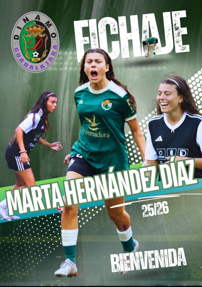 📝 FICHAJE 📝

⚽ Asiste, juega bien entre líneas y es especialista en el juego aéreo, el fichaje de Marta Hernández Díaz ¡promete!

⚡ Con una amplia experiencia en <a href="/2rfef_fem/">2ª RFEF femenina 🇪🇸</a>  aterriza en Guadalajara para reforzar el ataque alcarreño. ¡Bienvenida! 

😊 ¡Seguimos soñando! 😊