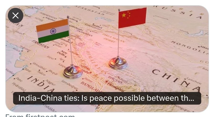 My piece in <a href="/firstpost/">Firstpost</a> today on the recent thaw in #India #China relations and prospects for normalisation. Peaceful and good-neighbourly relations are worth striving for, but complex issues and negative perceptions need to be tackled first. Link below:
share.google/rJRsAGr3yO8Ca0…